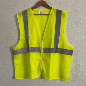 New! Diamond M High-Visibility Yellow Reflective Personal Safety Vest, Size 2X